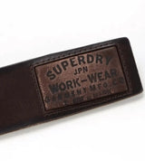 Superdry Badgeman Leather Belt - Dark Brown