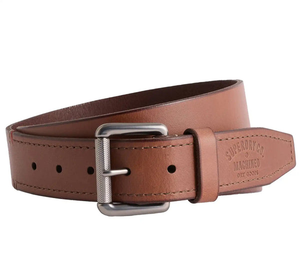 Superdry Men’s Badgeman Leather Belt Tan Northern Ireland Belfast