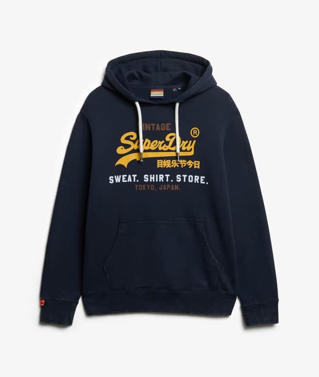 Superdry Mens Cali Relaxed Hoodie Eclipse Navy Northern Ireland