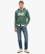 Superdry Mens Cali Relaxed Hoodie International Pine Northern Ireland
