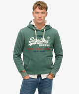 Superdry Mens Cali Relaxed Hoodie International Pine Northern Ireland