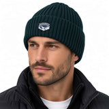 Superdry Men’s Chunky Rib Beanie Hat Dark Pine Green Northern Ireland