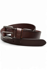 Superdry Mens Classic Leather Belt Dark Brown Northern Ireland Belfast