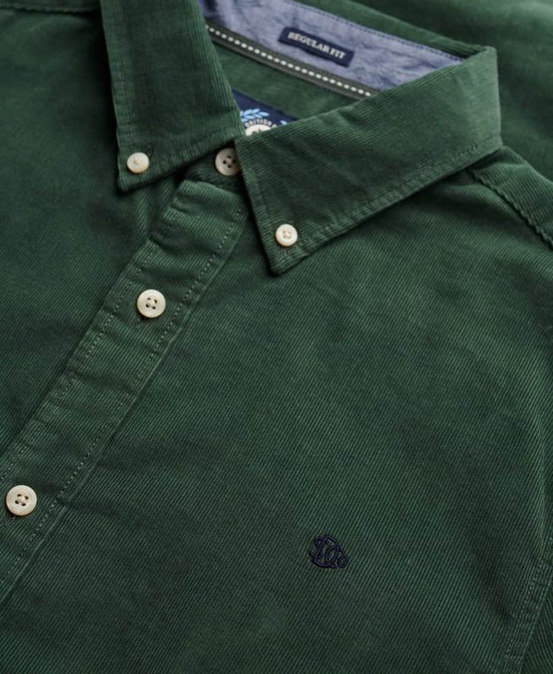 Superdry Mens Classic Needle Cord Shirt Ice Green Northern Ireland