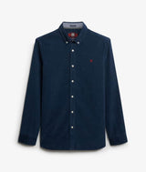 Superdry Mens Classic Needle Cord Shirt Insignia Blue Northern