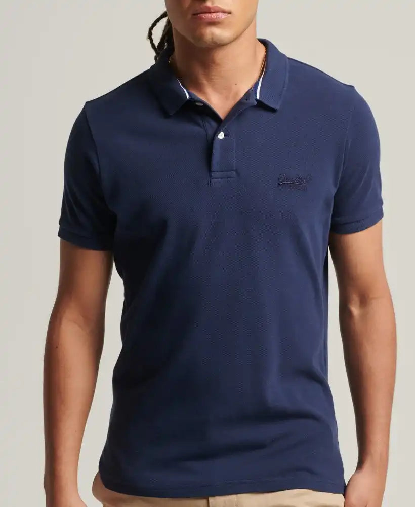 Superdry Men s Classic Pique Polo Shirt Rich Navy