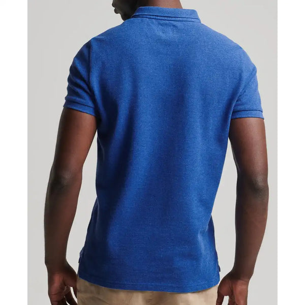 Superdry Men’s Classic Pique Polo Shirt Varsity Blue - Polo