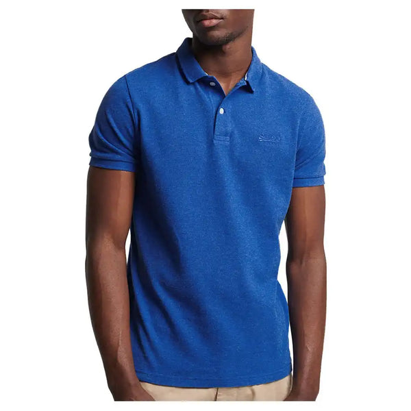 Superdry Men’s Classic Pique Polo Shirt Varsity Blue - Polo