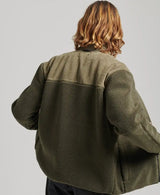 Superdry Mens Code XPD Borg Fleece Jacket Khaki Green Ballynahinch