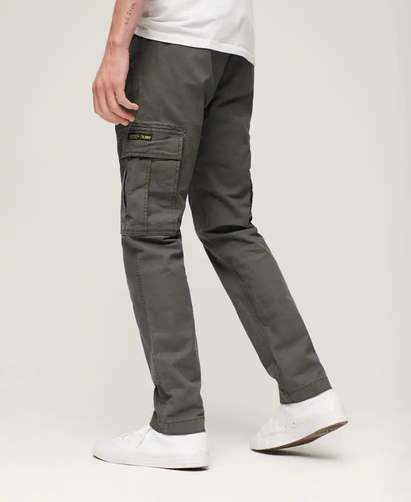 Superdry Mens Core Cargo Pants M7011014A Charcoal Grey Northern