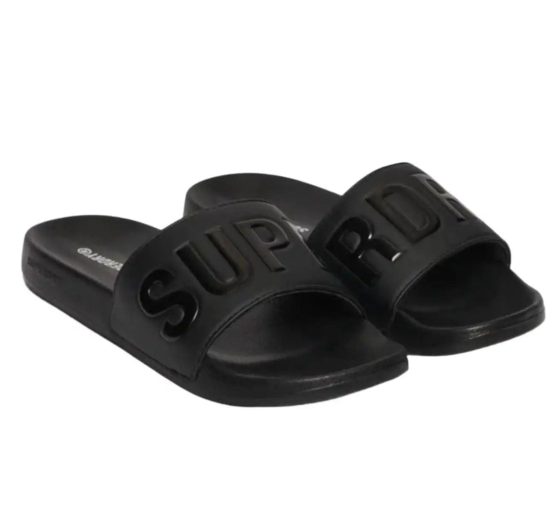 Superdry Mens Core Pool Slides Black Northern Ireland Belfast