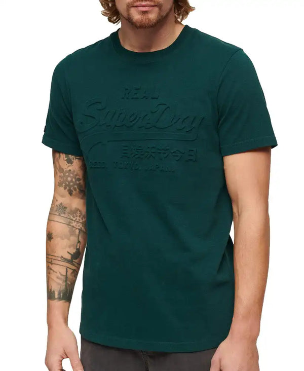 Superdry Men’s Embossed VL T-Shirt Dark Pine Northern Ireland Belfast