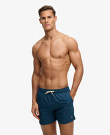 Superdry Mens Embroidered Logo 15 Inch Swim Sorts - Blue Bottle