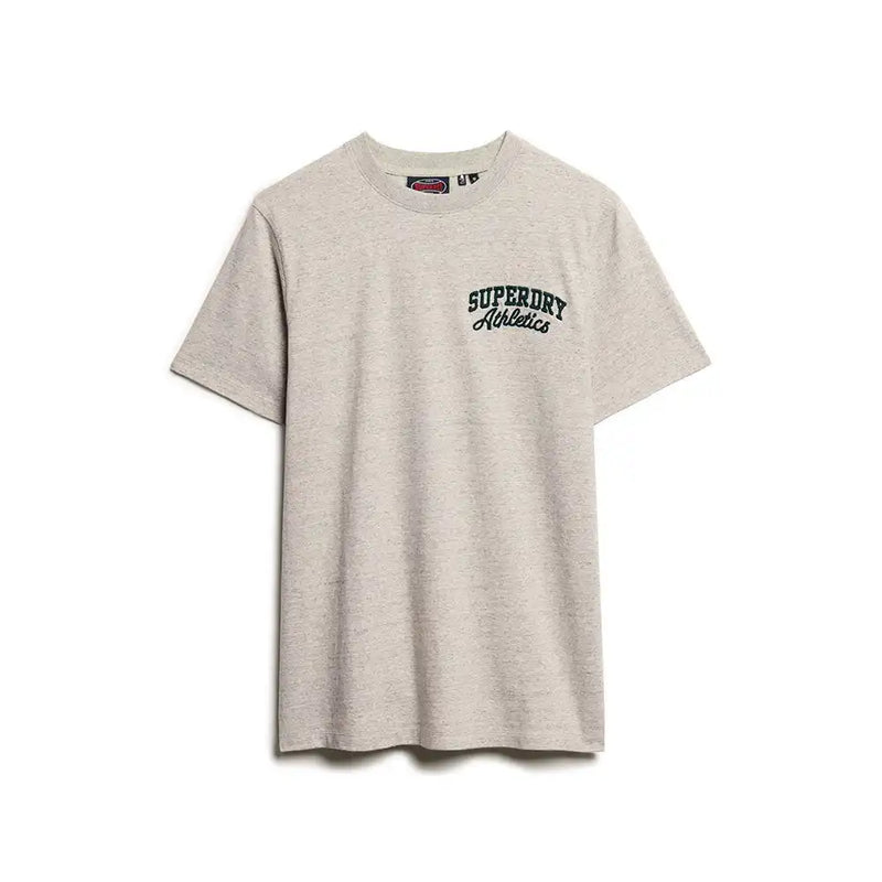 Superdry Mens Embroidered Superstate Logo T-Shirt Grey Fleck Northern