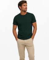 Superdry Mens Essential Company Logo Embroidered T-shirt Forest Green