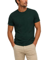 Superdry Mens Essential Company Logo Embroidered T-shirt Forest Green