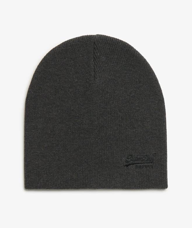 Superdry Mens Essential Logo Beanie Hat Iron Grey Northern Ireland