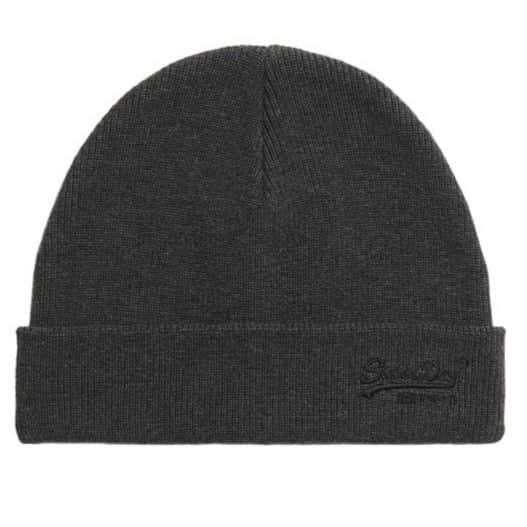 Superdry Mens Essential Logo Beanie Hat Iron Grey Northern Ireland