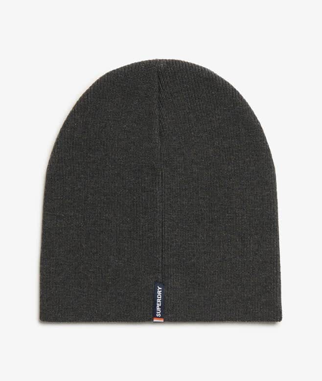 Superdry Mens Essential Logo Beanie Hat Iron Grey Northern Ireland