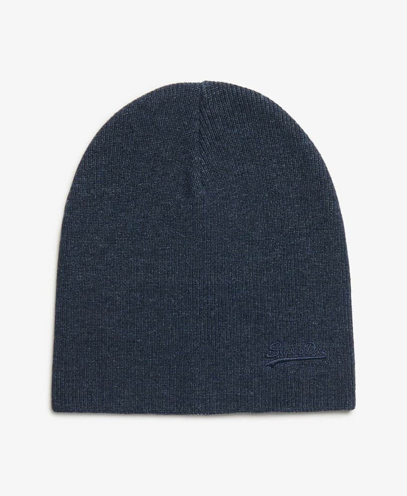 Superdry Mens Essential Logo Beanie Hat Richest Navy Marl Northern