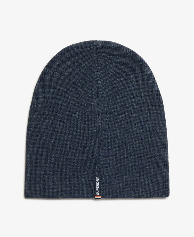 Superdry Mens Essential Logo Beanie Hat Richest Navy Marl Northern