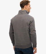 Superdry Mens Essential Logo Half Zip Anthricite Grey Northern