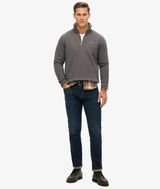 Superdry Mens Essential Logo Half Zip Anthricite Grey Northern