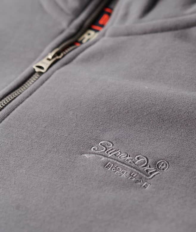 Superdry Mens Essential Logo Half Zip Anthricite Grey Northern