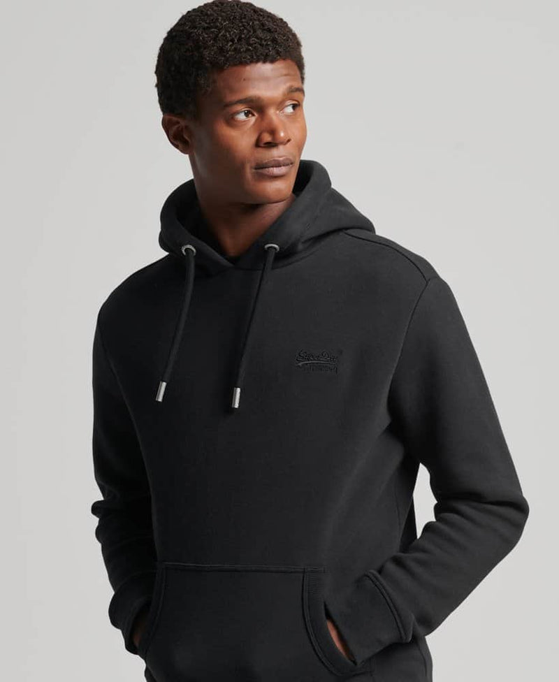 Superdry Mens Essential Logo Hoodie Black Northern Ireland Belfast