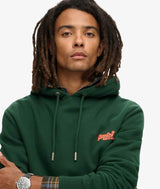 Superdry Mens Essential Logo Hoodie Enamel Green Northern Ireland