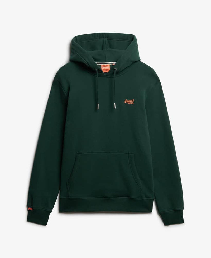 Superdry Mens Essential Logo Hoodie Enamel Green Northern Ireland
