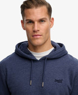 Superdry Mens Essential Logo Hoodie Heritage Navy Marl Northern
