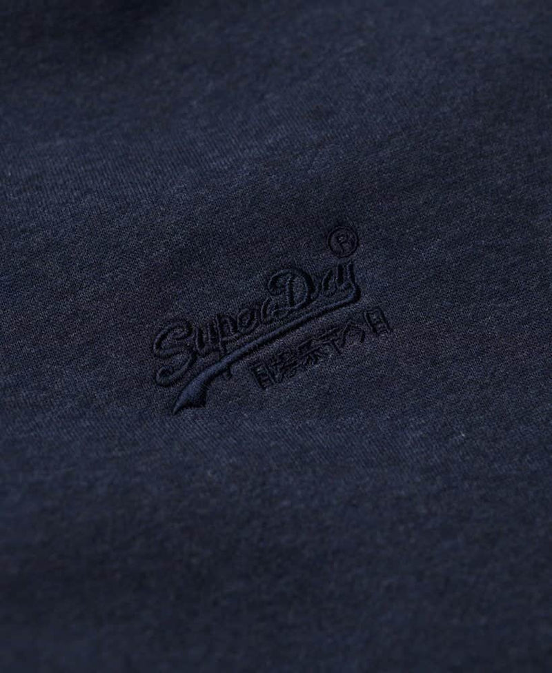 Superdry Mens Essential Logo Hoodie Heritage Rich Navy Marl Northern
