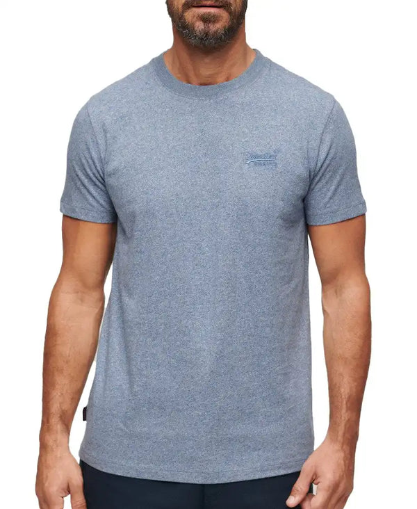 Superdry Men’s Essential Logo T-Shirt Bay Blue Northern Ireland