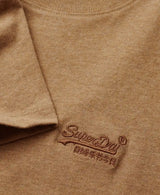 Superdry Mens Essential Logo T-Shirt Buck Tan Brown Marl Northern