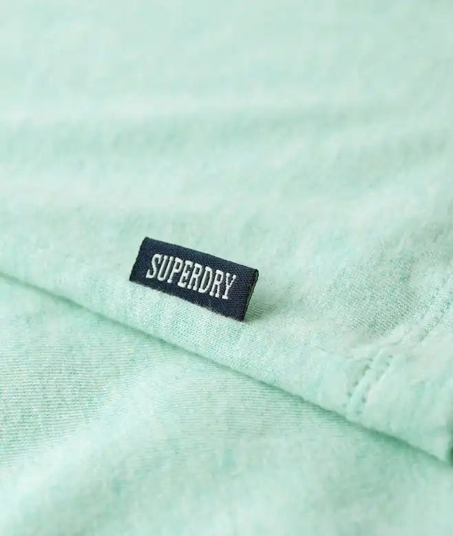 Superdry Mens Essential Logo T-Shirt Light Mint Green Northern