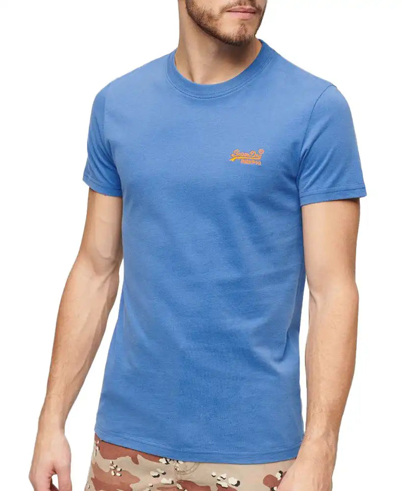 Superdry Mens Essential Logo T - Shirt Monaco Blue Northern Ireland