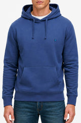 Superdry Mens Essential SD Co Logo Hoodie Hampton Blue Northern