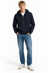 Superdry Mens Essential SD Co Logo Zip Hoodie Dark Navy Northern
