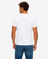Superdry Mens Essential SDCO Logo Emb T-Shirt Optic White/Cold Grey