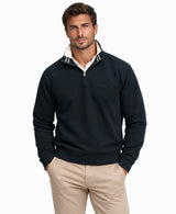 Superdry Mens Essential Serif Logo Half Zip Sweatshirt Dark Navy