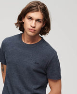 Superdry Men’s Essential Vintage Logo Embroidered T-Shirt Dark Indigo