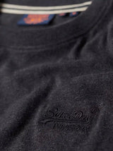 Superdry Men’s Essential Vintage Logo Embroidered T-Shirt Raven Black