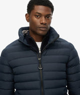 Superdry Mens Fuji Print Padded Jacket Eclipse Navy Northern Ireland