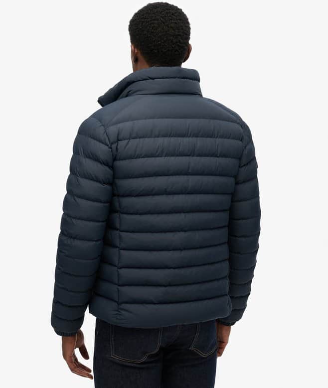 Superdry Mens Fuji Print Padded Jacket Eclipse Navy Northern Ireland