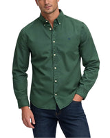 Superdry Mens Garment Dyed Long Sleeve Shirt Tumbled Green Northern