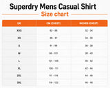 Superdry Mens Garment Dyed Long Sleeve Shirt Tumbled Tan Northern