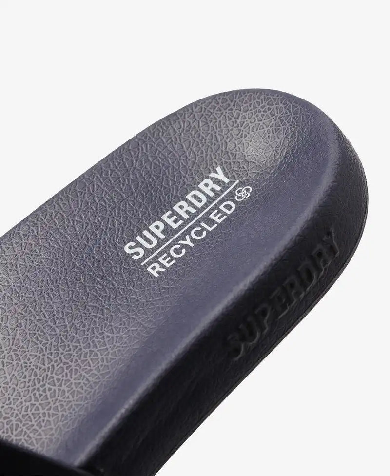 Superdry Mens Logo Pool Slides Eclipse Navy Northern Ireland Belfast