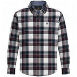 Superdry Mens Long Sleeve Cotton Lumberjack Shirt Skylar Check White