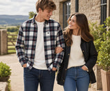 Superdry Mens Long Sleeve Cotton Lumberjack Shirt Skylar Check White